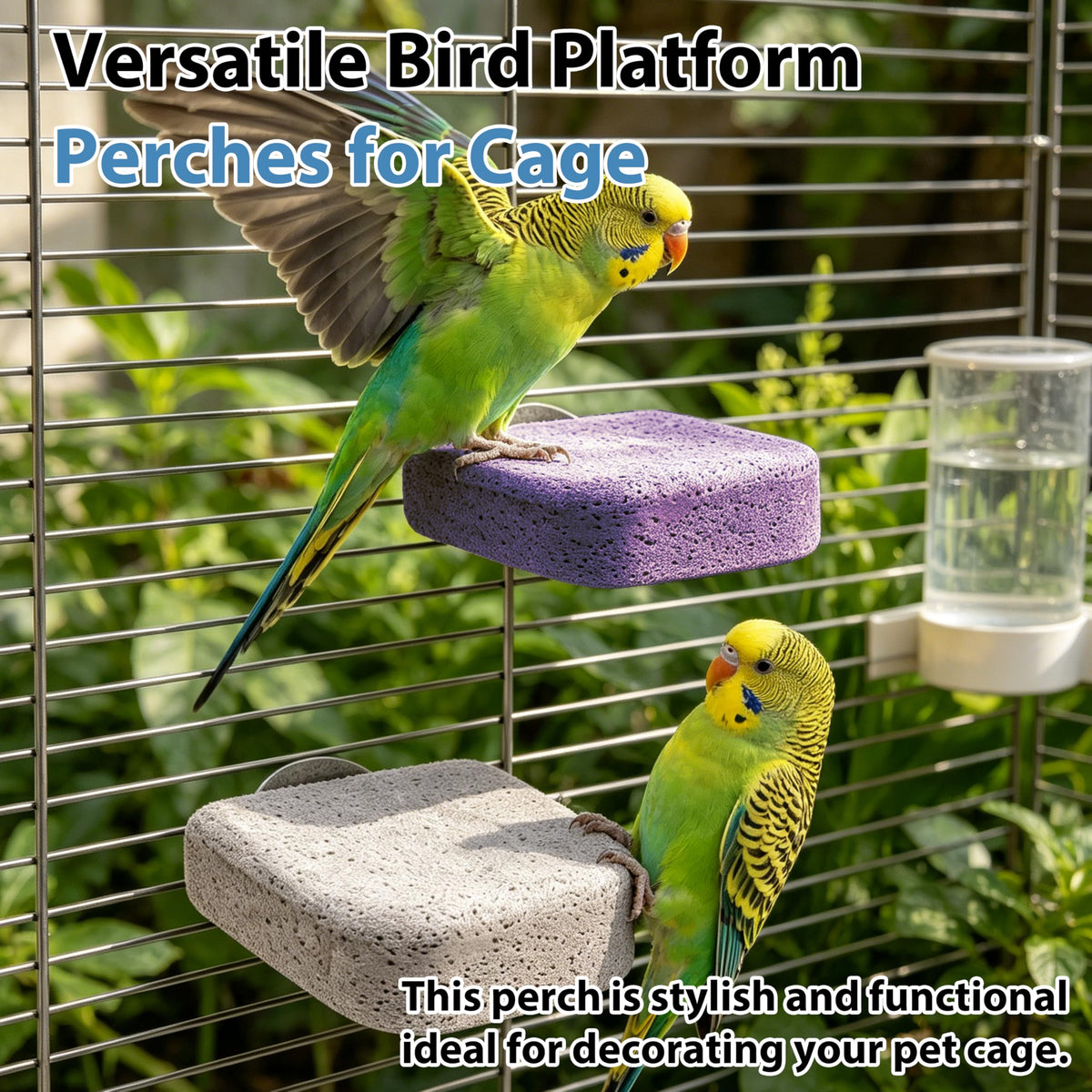 6Pcs Bird Beak Grinding Stone,Rough-Surfaced Grinding Stone,Calcium Mineral Bird Perch,Beak & Claw Trimming Accessory,Natural Chewing Toys for Budgie Cockatiel Conure Lovebird Finch Small Medium Birds