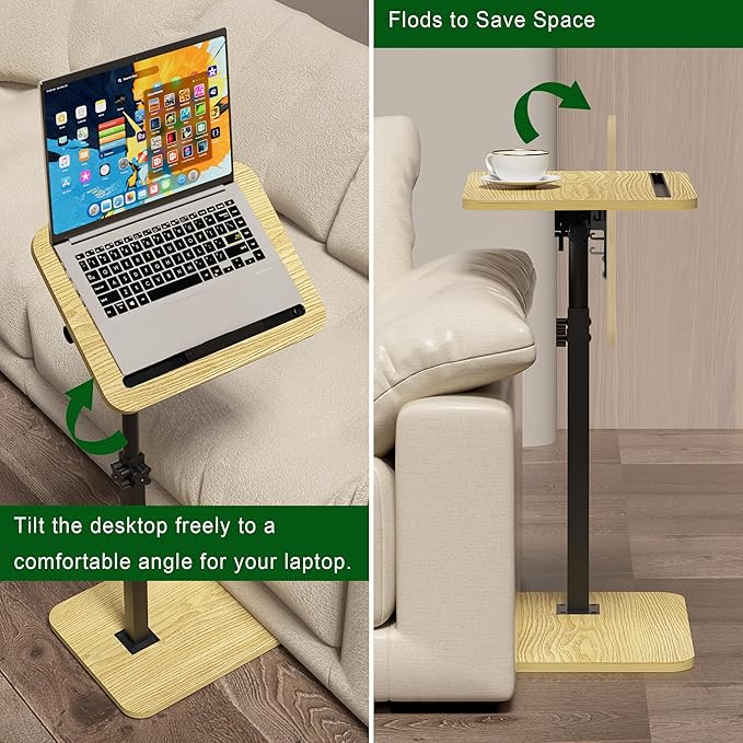 TV Tray Side Table for Sofa