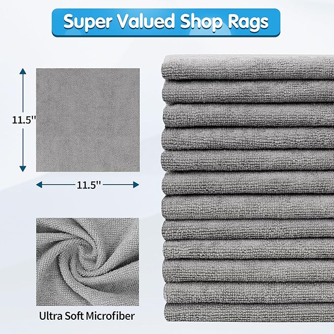 FIXSMITH Shop Towels, Microfiber Towels