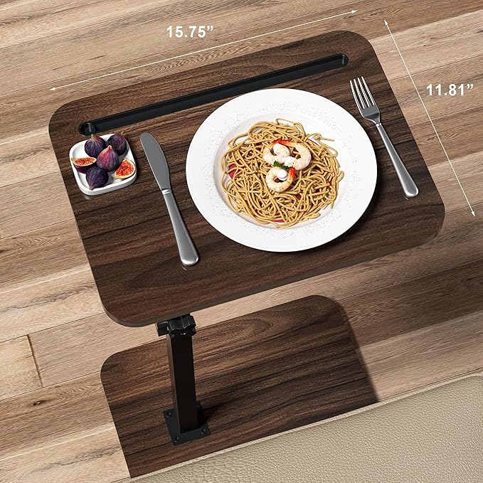 360° Swivel Sofa Side Table for Couch