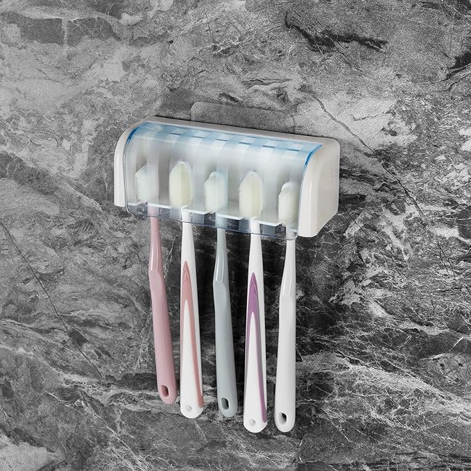 5 Slots Wall Mount Toothbrush Holder
