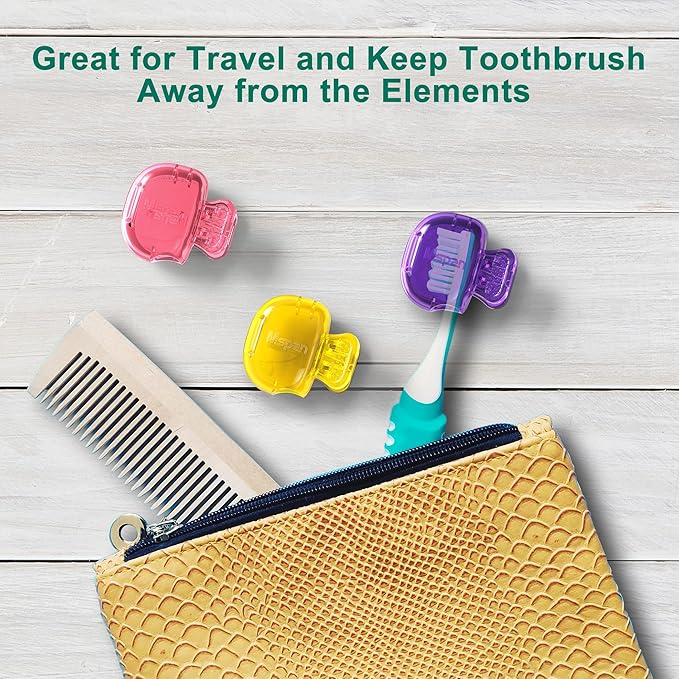 Mspan Toothbrush Head Cover Cap: Tooth Brush Protector Clip Compatible