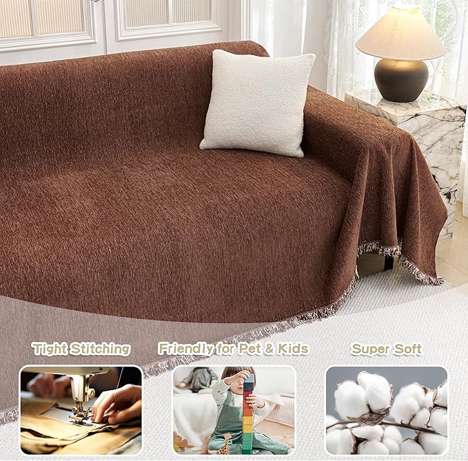 MYSKY HOME Oversized Couch Cover Sofa Covers Couch Covers