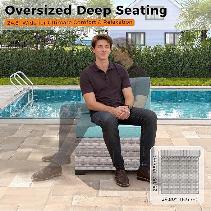 8-Seat Modern Patio Furniture Set