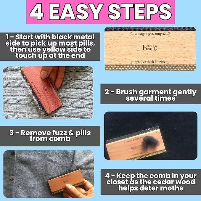 Cashmere Comb for De-Pilling Sweaters