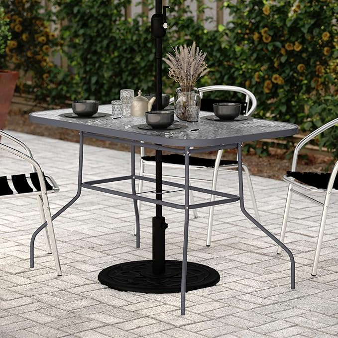 Flash Furniture Tory Rectangle Patio Table