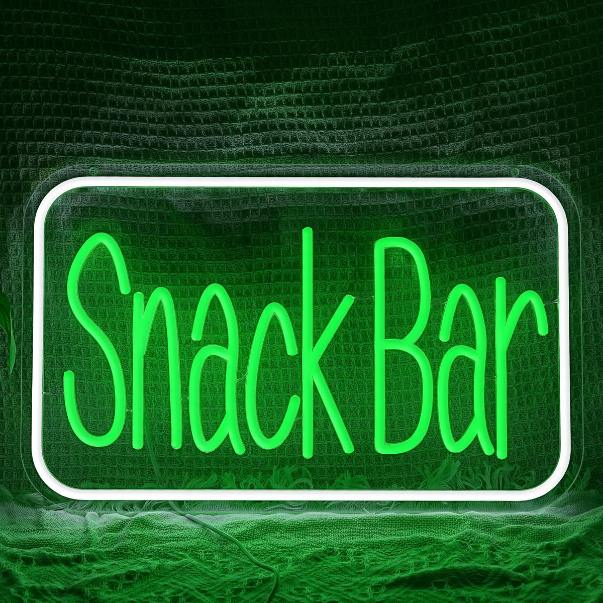 Snack Bar Neon Sign USB Powered Snacks Light Up Sign Dimmable Business Neon Light for Wall Decor Coffee Bar Candy Shop