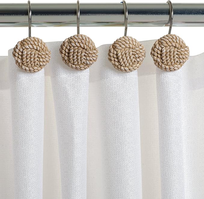 Zenna Home Shower Curtain Hooks Seaside Serenity Bath Accessories